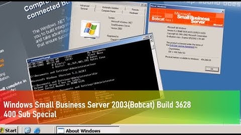 Windows Small Business Server 2003 Build 3628