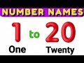 1 to 20 Colourful Number Names || 1 से 20 रंगीन नंबर नाम || Learn Numbers for Kids || Numbers 🔢