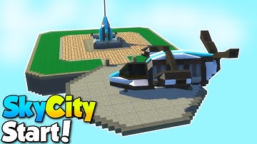 The Main platform! - SkyCity [EP. 2] - Scrap Mechanic Building Gameplay [STOPPED]