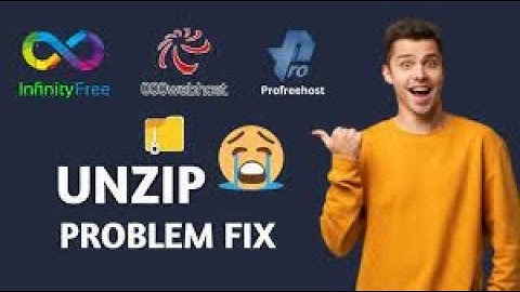 How to solve unzip problem of InfinityFree host