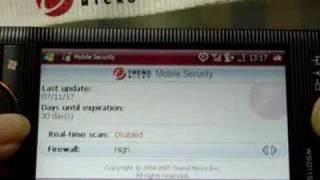 Trendmicro Mobile Security on Advanced W-ZERO3[es]