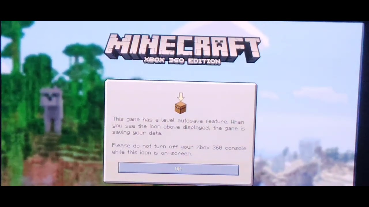 Xbox 360 Minecraft loading screen and main menu music - YouTube