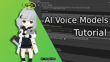AI Voice Models Tutorial So-Vits-SVC [ Outdate ]