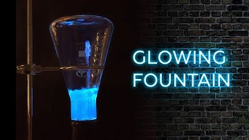 How to make a glowing fountain using luminol and hydrogen peroxide