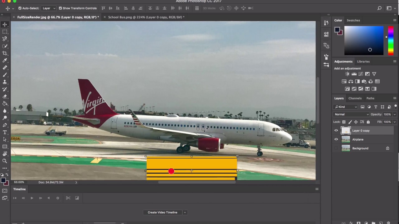 How to give an airplane a new paint job. Adobe Photoshop CC Tutorial -  YouTube