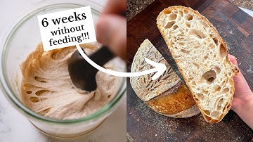 easy sourdough starter maintenance - no feedings and no discards!