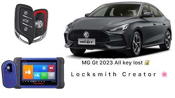 MG Gt 2023  All key Lost programming 🌸 #locksmithcreator #locksmith #autolocksmith #keyprograming