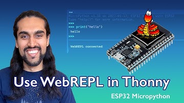 ESP32 MicroPython pro-tip: Use WebREPL within Thonny