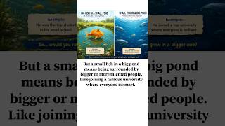 Big Fish in a Small Pond Meaning Explained#englishspeaking #englishspeaking #learnenglish#shorts