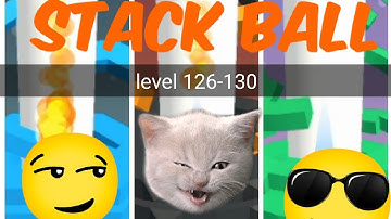 Stack Ball 3d Game | Gameplay Level 126 - 130 | Relaxing On The Game