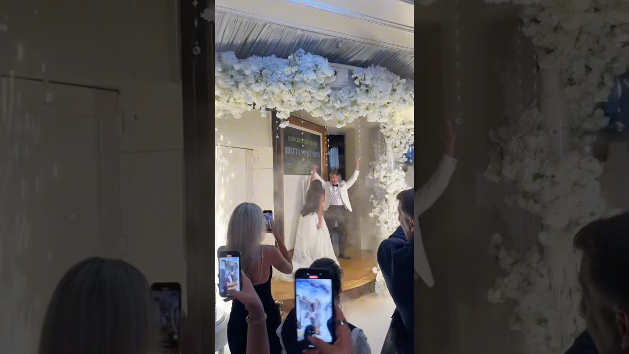 Secret room wedding entrance 🤯