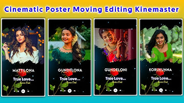 Make Trending Photo Slide Show with Lyrics in Kinemaster Telugu | Full Screen Lyrics Video Editing