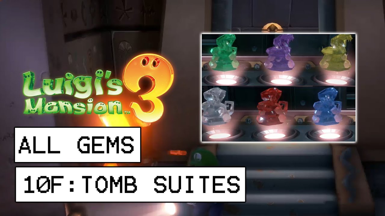 Luigi's Mansion ➤ All 39 Gems Locations【Gamecube】 