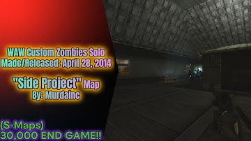 WAW Custom Zombies Solo▐ "Side Project" Map Completed