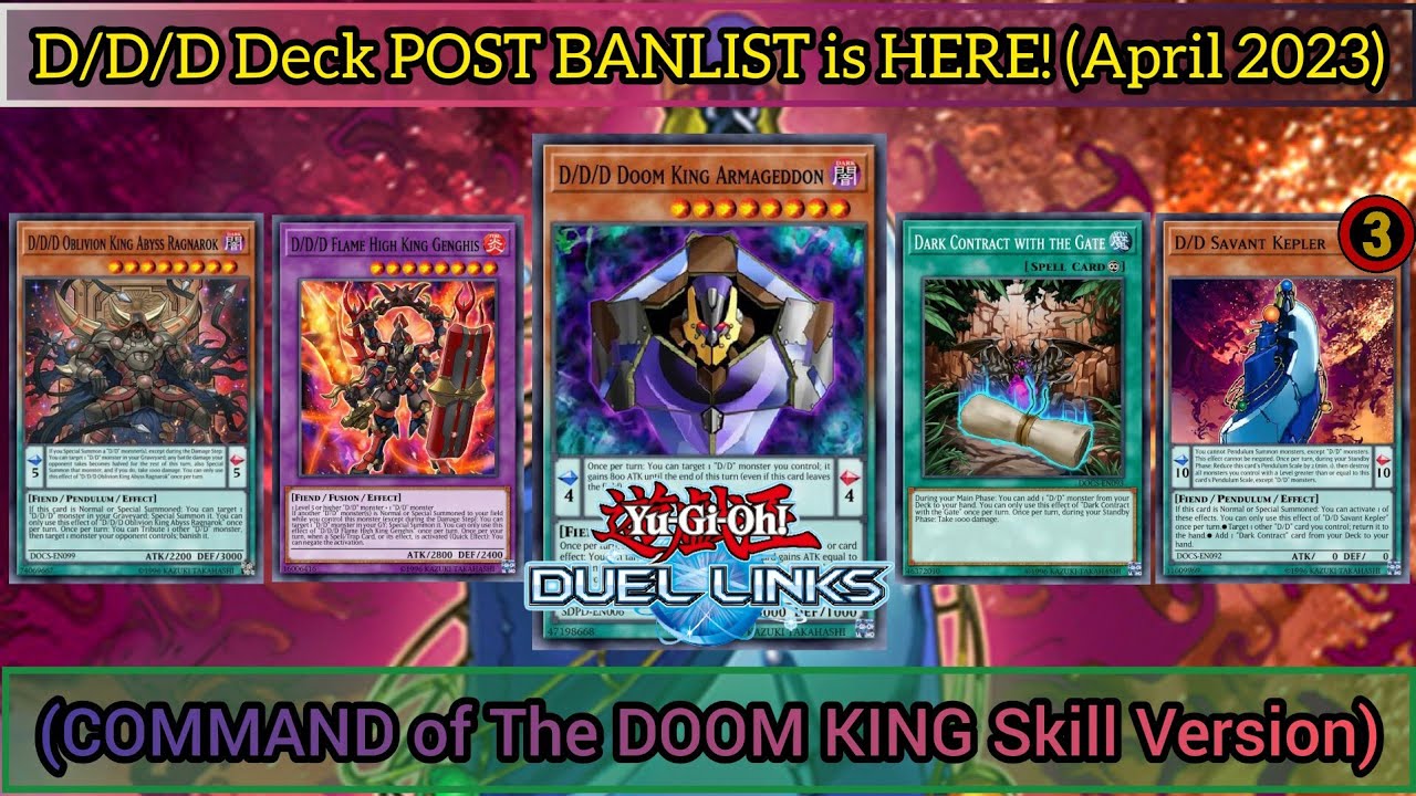D/D/D Deck POST BANLIST | D/D Savant Kepler & Dark Contract with The ...
