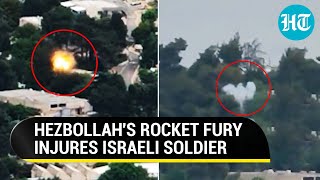 On Cam: Hezbollah's 'Explosive Drones \& Missiles' Hit Israeli Soldier At IDF's Meron Base | Watch