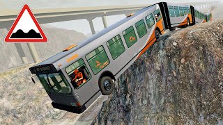 Cars vs Cliff Roads x Stairs  Stress Testin & Racing & Crashing Cars #2 ➤ BeamNG Drive