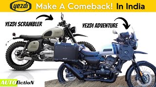 Yezdi Make A Comeback! | Yezdi Roadking & Yezdi Adventure Tourer Spied Before Launch