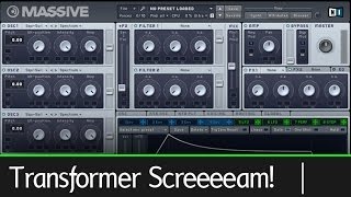 Free Transformers 'Scream' Sound design - NI Massive Patch!