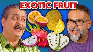Mexican Dads Try The CRAZIEST Fruits For The FIRST Time!