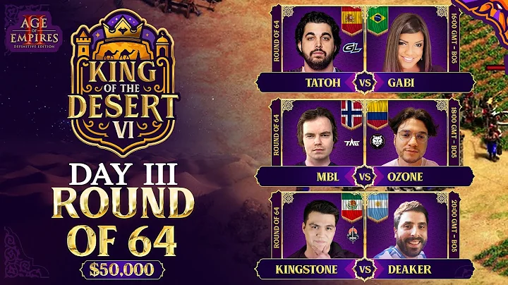 Day Three King of the Desert VI $50,000 Round of 64 - TaToH, MbL and more!!!