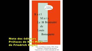 Karl Marx - The 18th Brumaire of Louis Napoleon Bonaparte (prefaces)