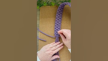 TUTORIAL - how to finish a macrame bag strap - #macrame #macrametutorial #bagobsessed