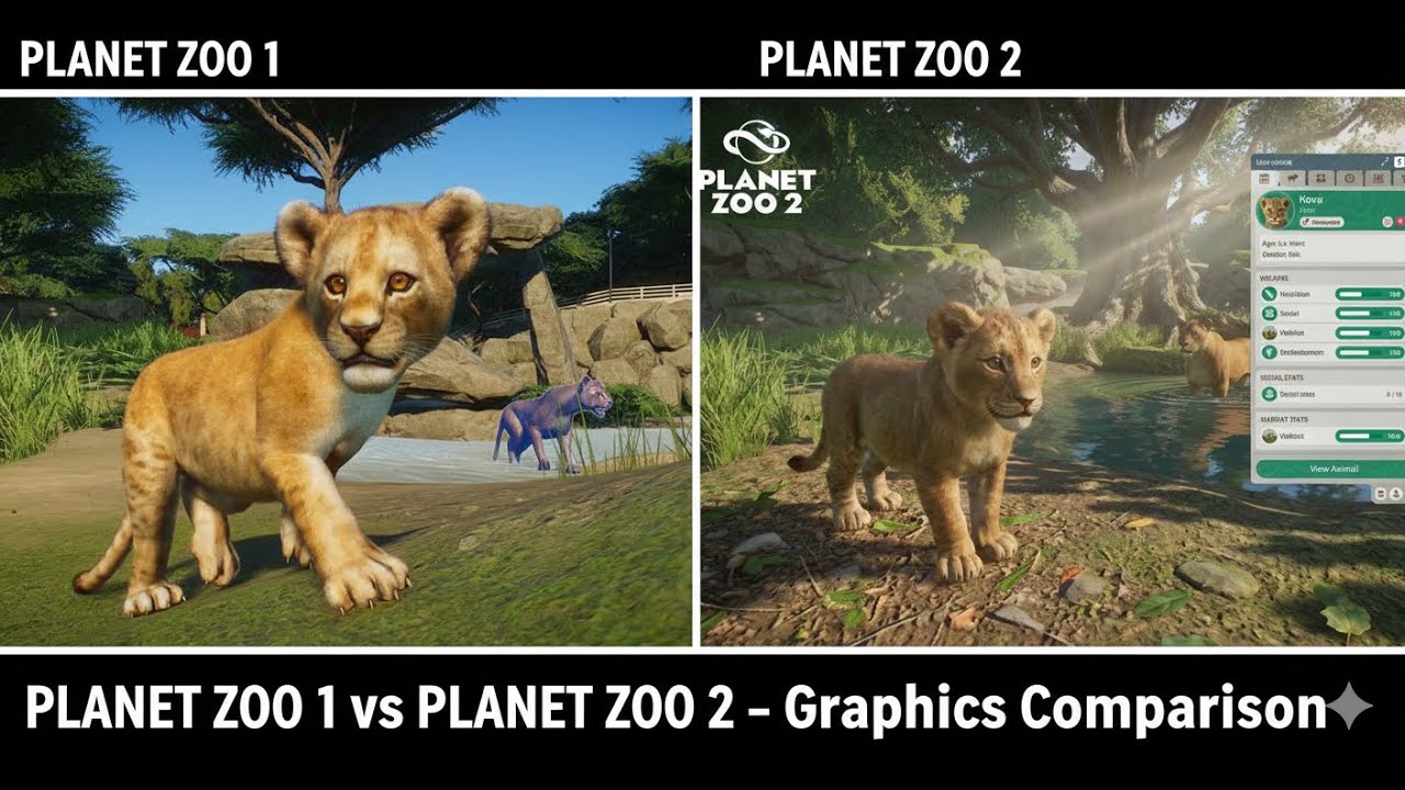 -Planet Zoo 1 vs Planet Zoo 2  Graphics & Realism Comparison (2026 Preview)