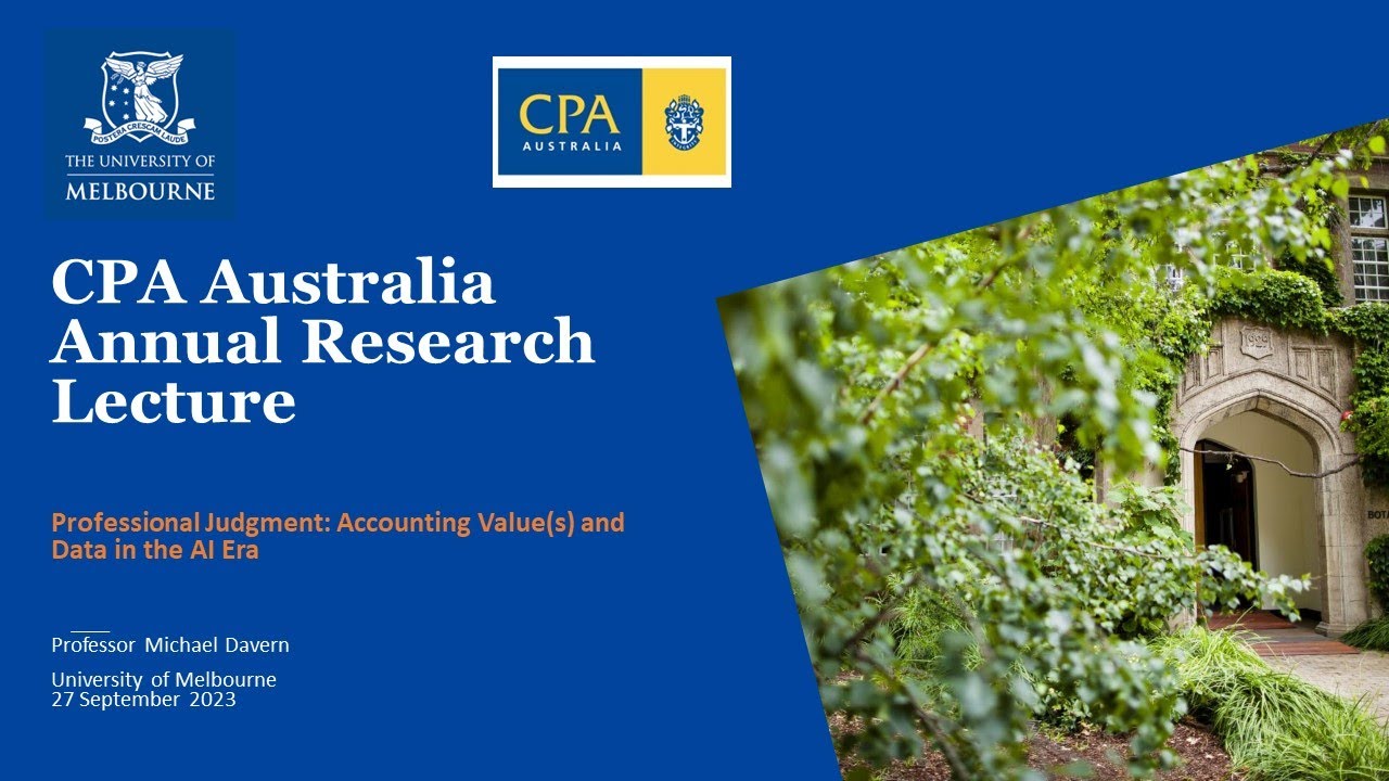 Professional Judgment Accounting Value(s) and Data in the AI Era YouTube