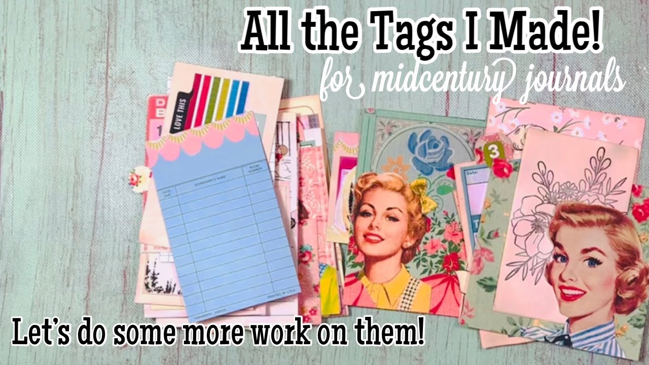 All the tags I made and Craft With Me! - YouTube