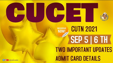cucet application form 2021 | cucet entrance exam 2021 | Cutn admission 2021 | Cucet last date