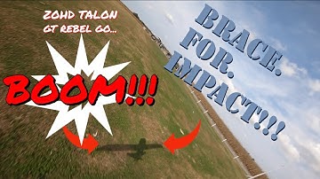 Talon GT Rebel Maiden Flight CRASH!!!  🛫Mayday, Mayday🛬!!!