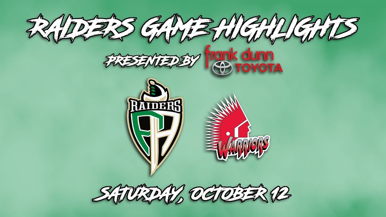 Frank Dunn Toyota Highlights: Raiders 8, Warriors 4