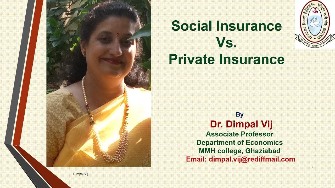 Video 8 Social Vs.  Private Insurance