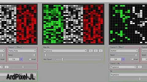 Escenas festejando el mes patrio. Elaboradas con Jinx y proyectadas con Arduino Mega_ArtNet
