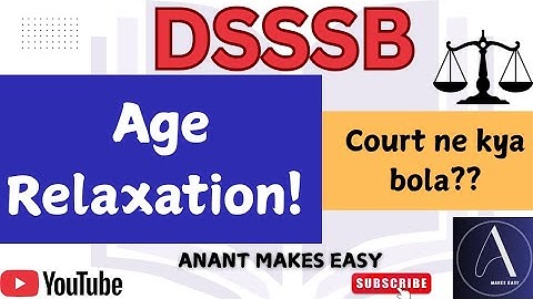 DSSSB TGT Age Relaxation Latest Court Order ✅ 30 Years Age Valid | Big Update for All Candidates