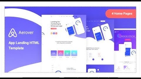 Aerover - App Landing HTML Template | Themeforest Templates