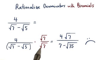 Rationalize Denominators with Binomials - Visualizing Algebra