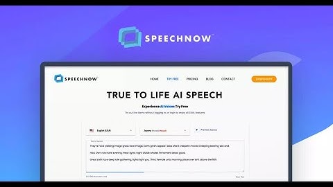 Speechnow Review | Speechnow Lifetime Deal - AI Text To Speech Software