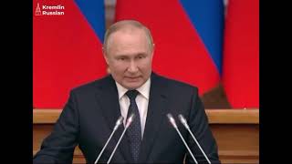 Путин: Если кто-то вознамерится вмешаться происходящее со стороны, то они должны знать, что наш отве