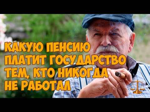 Какую пенсию платит государство тем, кто никогда не работал