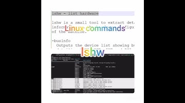 Linux commands for beginners | Linux debug cmds | lshw Linux command | Linux commands #shorts