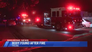Body found in a burnt-out shed behind a Fresno home