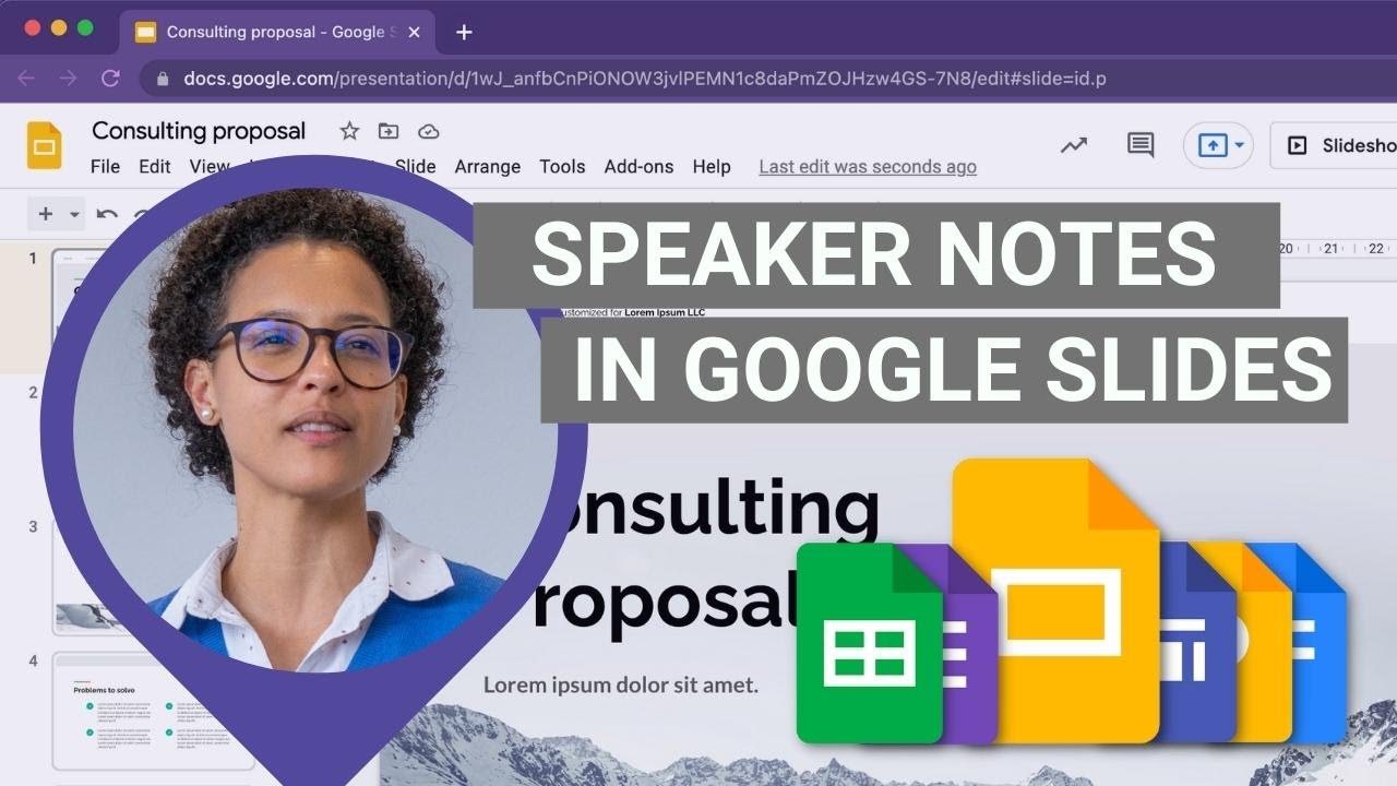 google presentation speaker notes