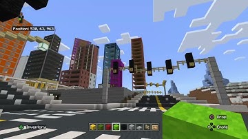 Minecraft Tutorial: How to Build Traffic Lights (4 Different Light, 2 Different Poles)
