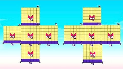 TEN NUMBERBLOCKS SQUARE NUMBER ADDITION | ADD AND MULTIPLY NUMBERS | hello george