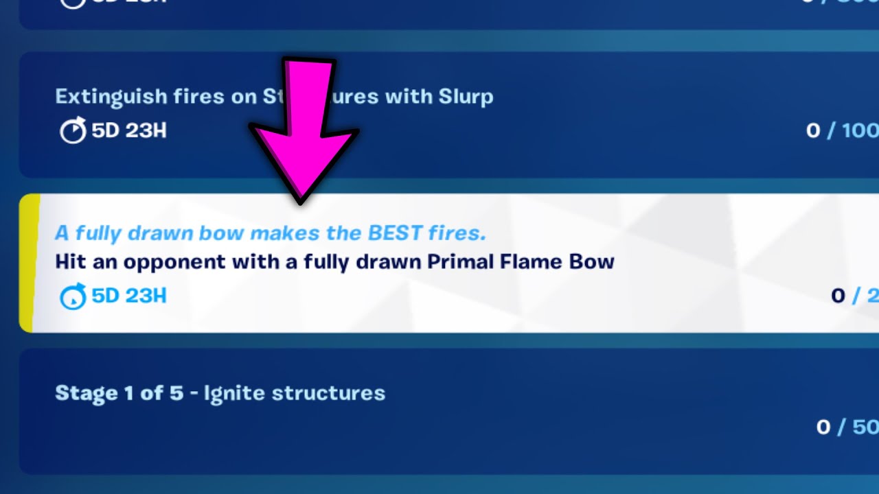 Hit an opponent with a fully drawn Primal Flame Bow