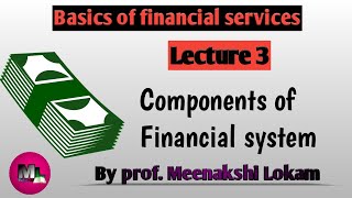 components of financial system (lecture 3) sybms