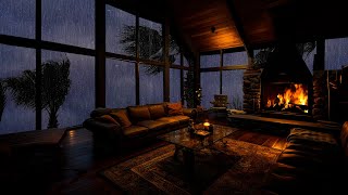 Ambient Rainfall and Fireplace Crackling for Peaceful Sleep - Rain and Thunder Sounds for Deep Sleep by Night Dream 36 views 7 days ago 3 hours