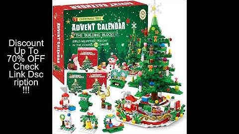Advent Calendar Christmas Tree Building Set 24 Days Christmas Countdown Calendar Creative Xmas New Y